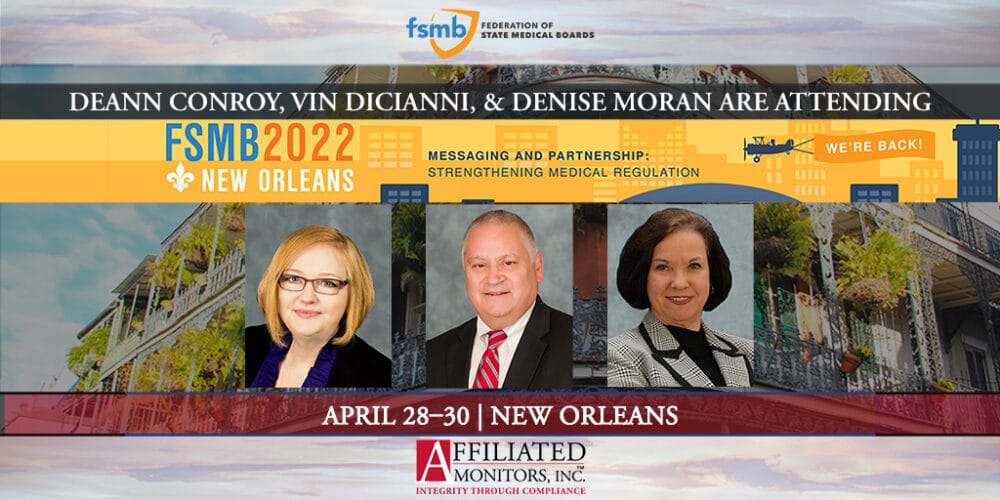 Deann Conroy, Vin DiCianni, and Denise Moran Are Attending The FSMB